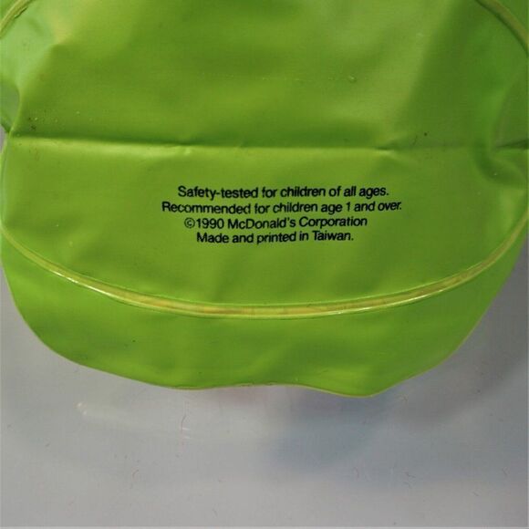 Vintage 1990 McDonalds Halloween Bag Trick or Treat Candy Vinyl Happy Meal - Picture 5 of 11